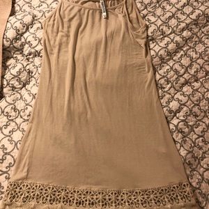 Tan Mini dress/ Slip dress